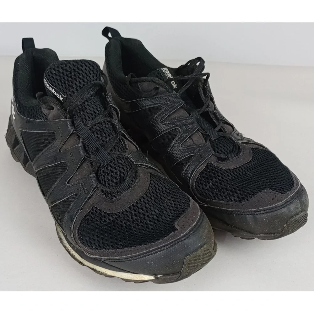Reebok Men's 12 Black Zigtech Sneakers Running Shoes